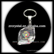 LED-Kristall-Schlüsselanhänger mit 3D-Laser graviert Bild innen und leer Kristall Schlüsselanhänger G024